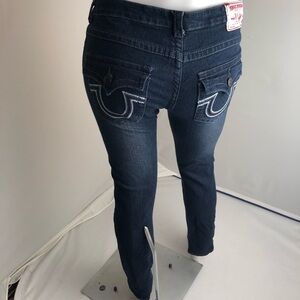 True Religion blue Joey Super T dark rinse blue jeans 29